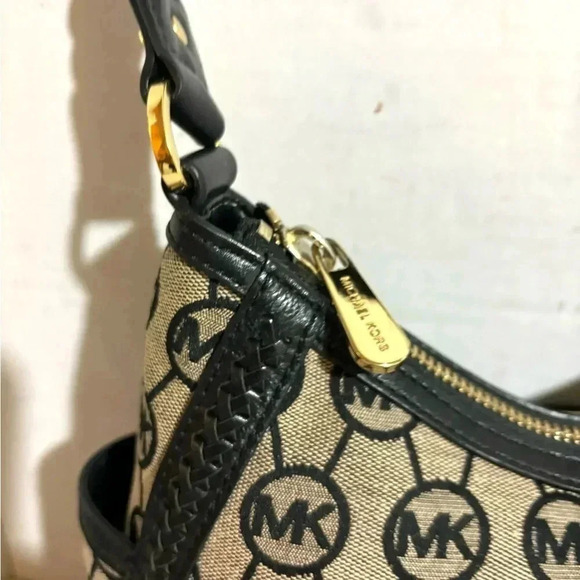 Michael kors MK signature print canvas shoulder handbag - Picture 5 of 11